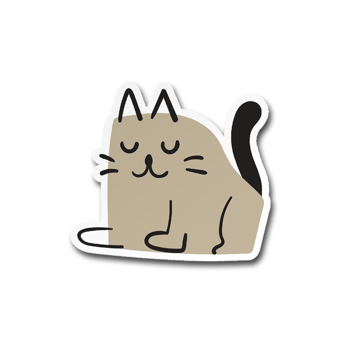 Cat Doodle #4 Cute Sticker Vinyl Decal: 3