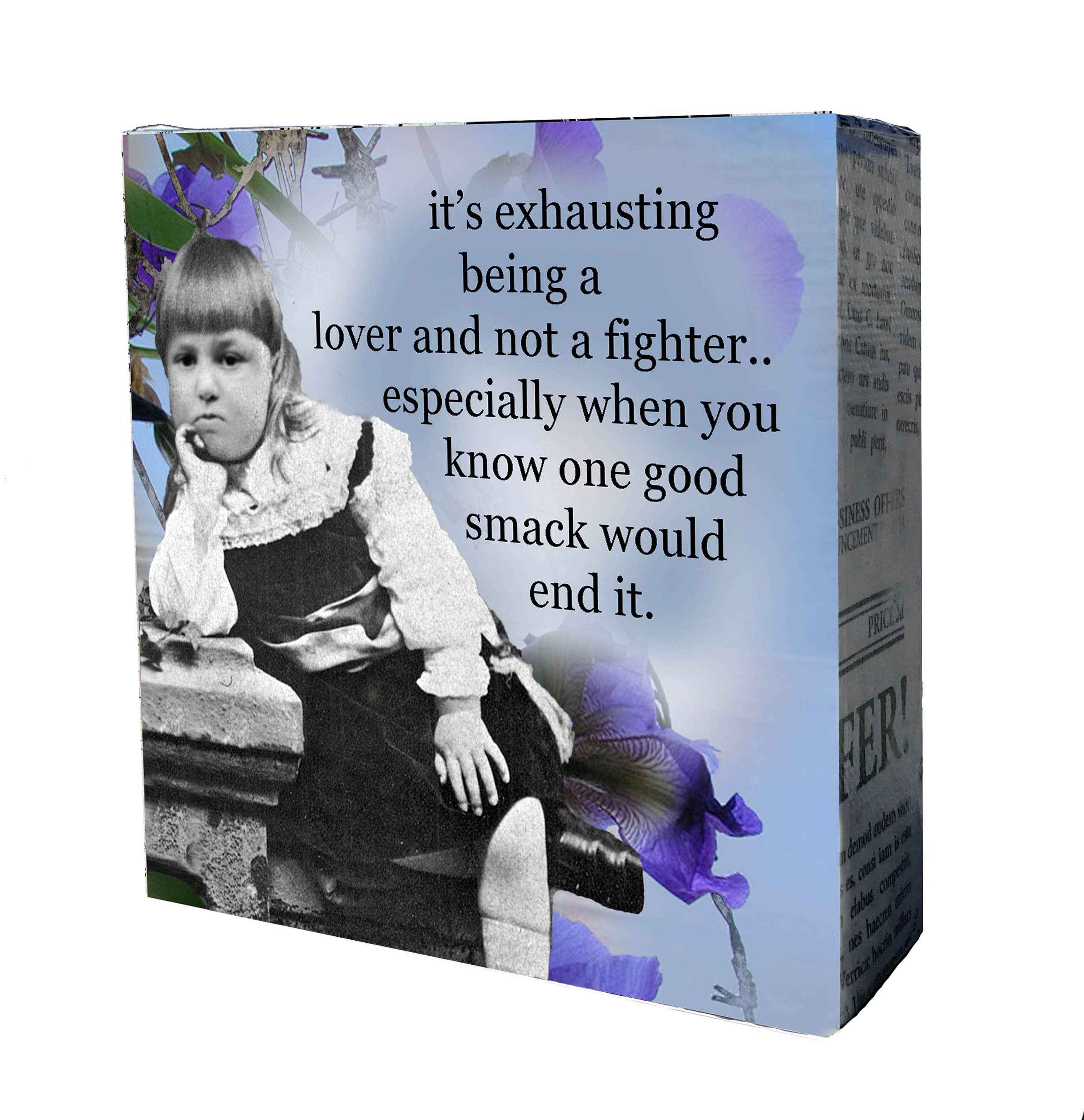 680 Lover Not Fighter Mini Canvas