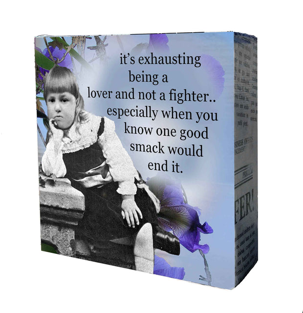 680 Lover Not Fighter Mini Canvas