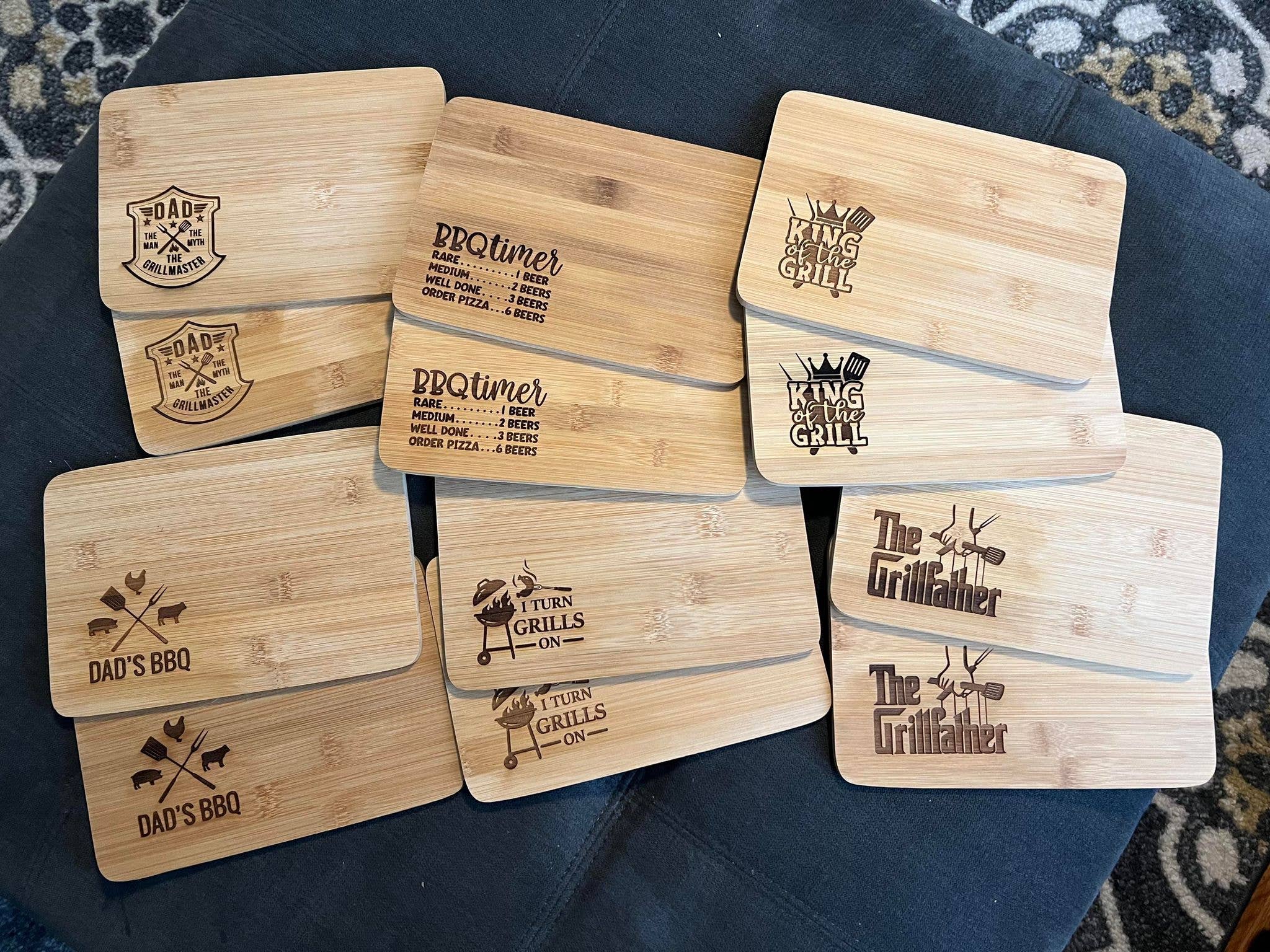 Grilling Themed Bamboo Cutting Boards