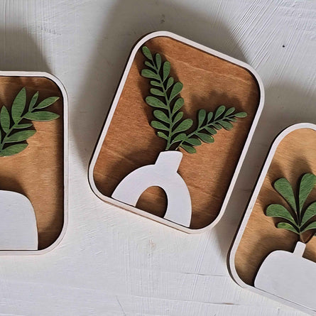 Botanical Magnet Set/ Plant Magnets/ Kitchen Magnets
