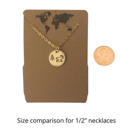 Stargazer telescope charm necklace