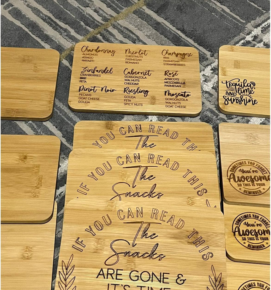 Wine Pairing Cutting Board - Charcuterie Wine Food Pairings