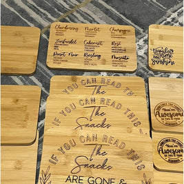 Wine Pairing Cutting Board - Charcuterie Wine Food Pairings