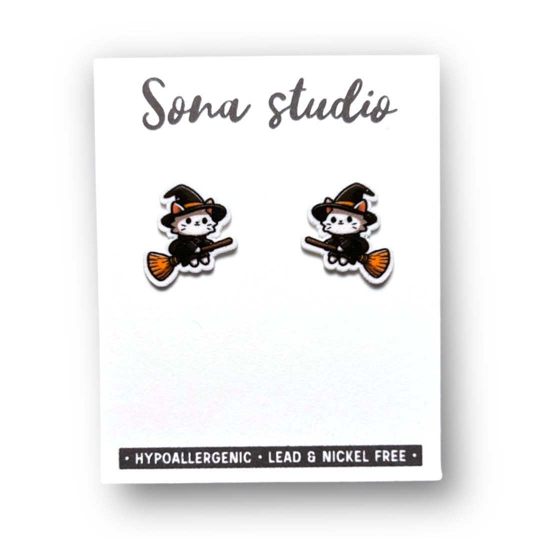 Witchy Kitty Earrings