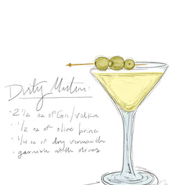 Dirty Martini Print