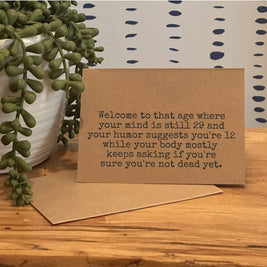 Funny Birthday 'Not Dead Yet' Greeting Card
