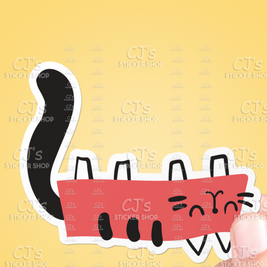 Cat Doodle #6 Cute Sticker Vinyl Decal: 3