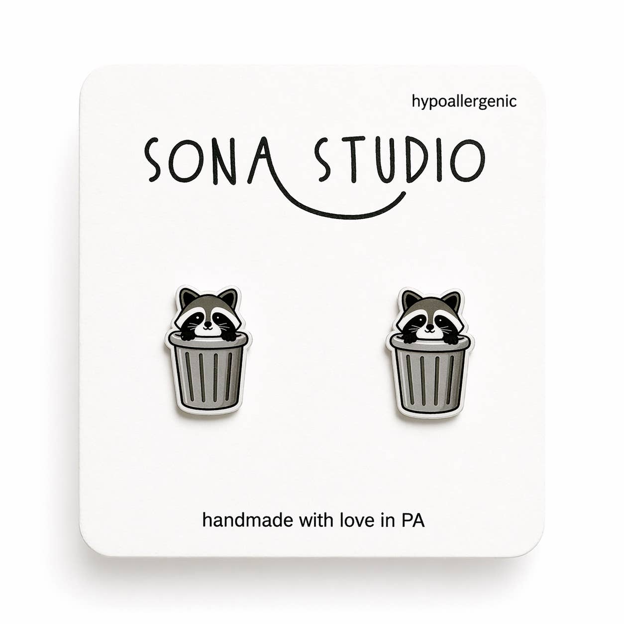 Trash Panda Earrings