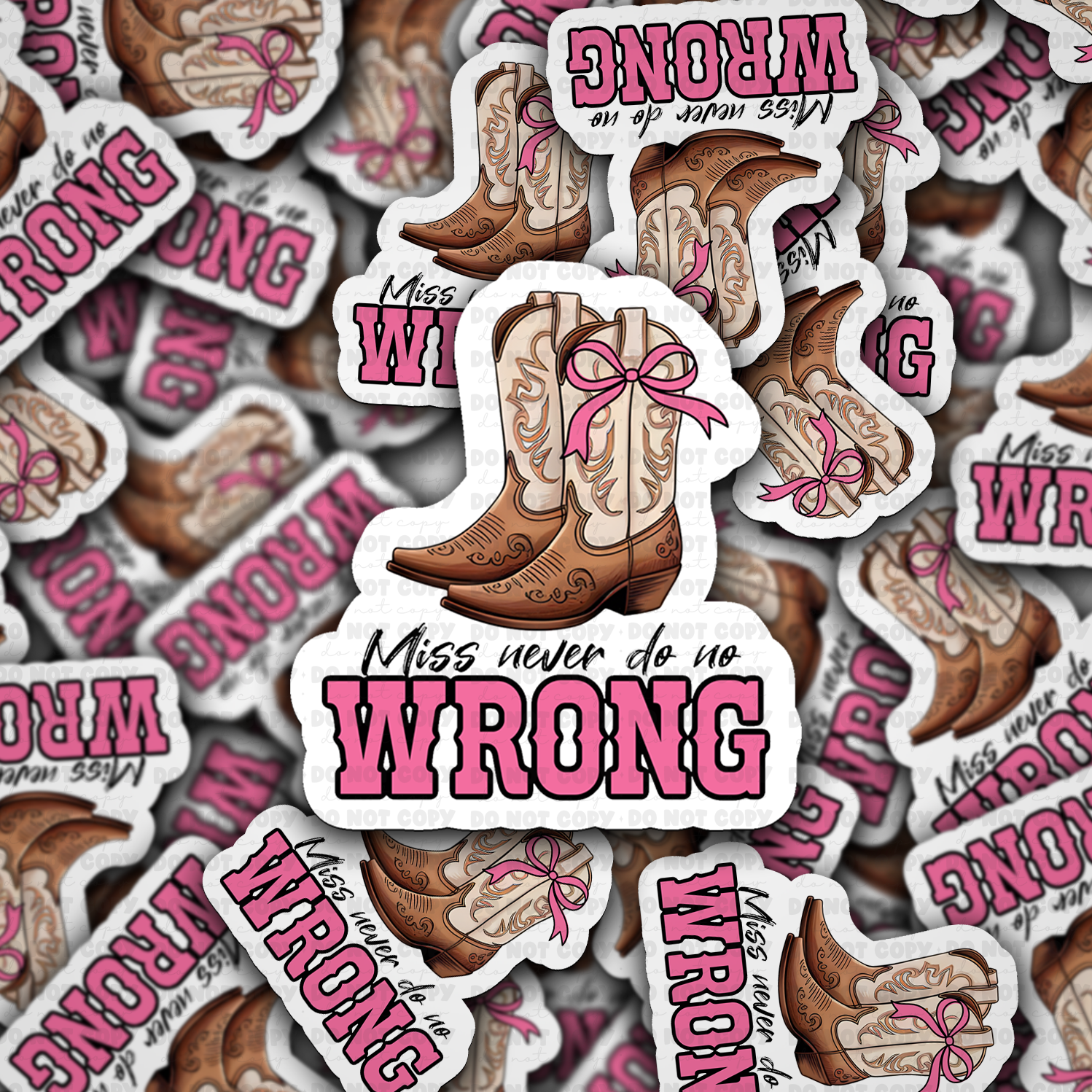 DC 1862 - Miss never do no wrong Die Cut Sticker
