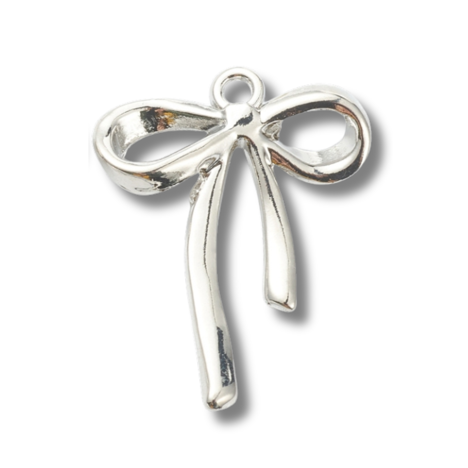 Love, Paige Designs - Bow Silver Charm