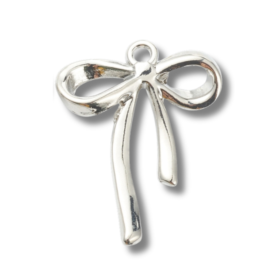 Love, Paige Designs - Bow Silver Charm