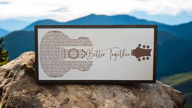 Luke Combs , Laser Engraved Framed Print