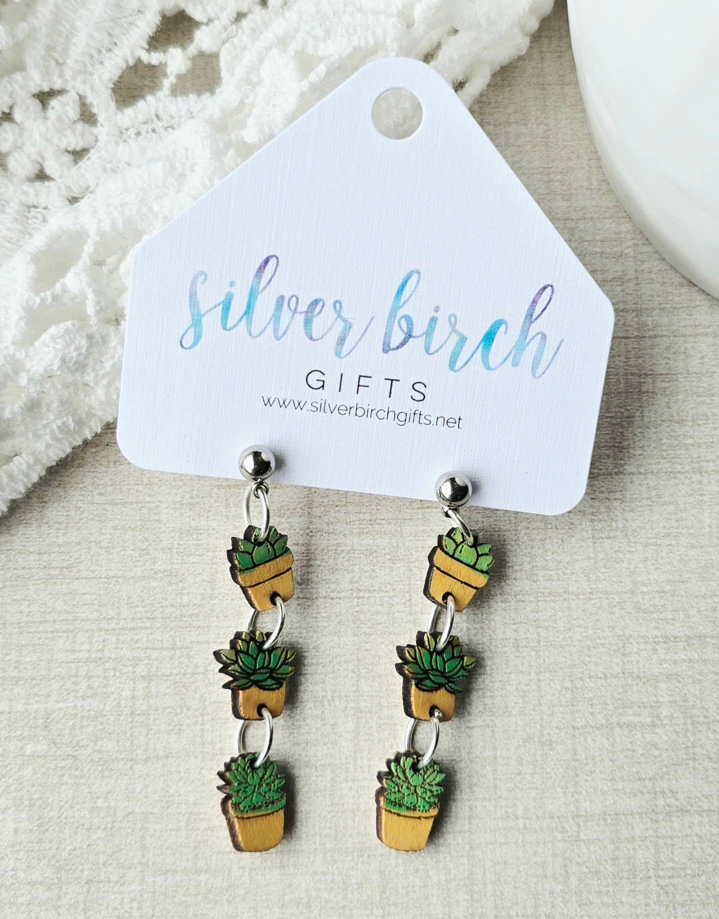 Succulent Charm Earrings