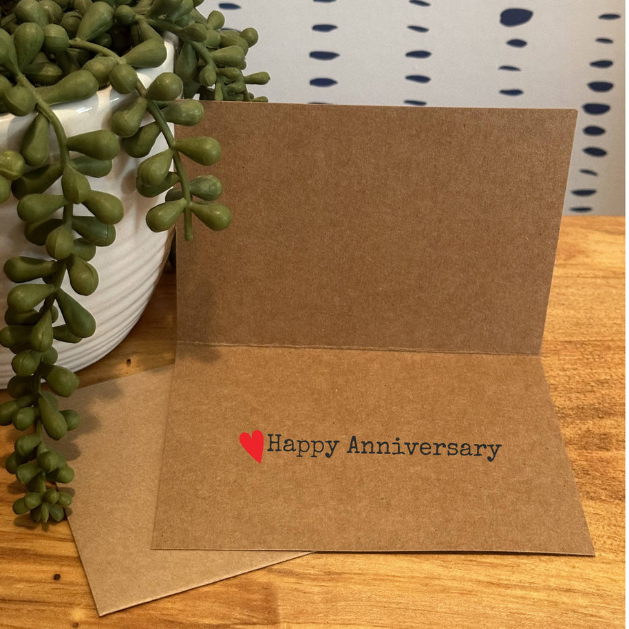 Funny Anniversary Card 'Annual Reminder We're Married'