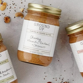 GROUND UP Triple Nut Crunch with Almond, Cashew & Coconut Butter