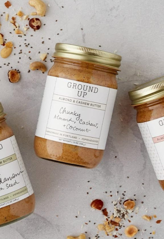 GROUND UP Triple Nut Crunch with Almond, Cashew & Coconut Butter