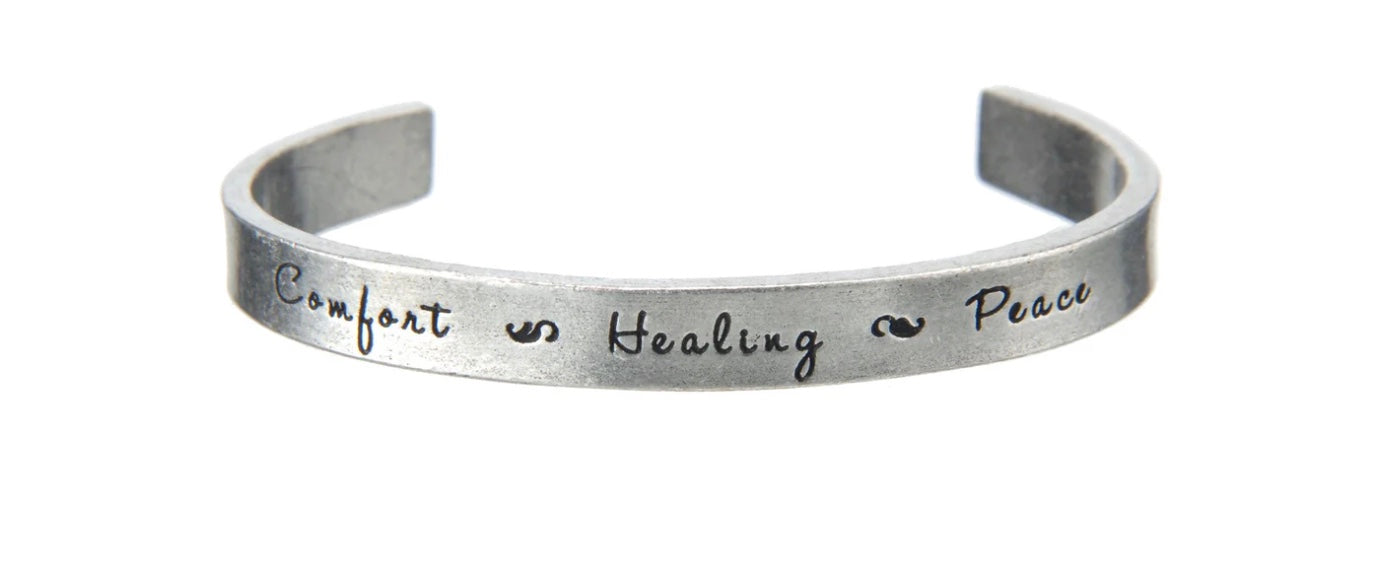 Quotable Cuff - Comfort Healing Peace