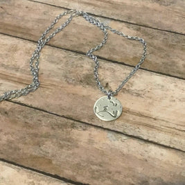 Stargazer telescope charm necklace