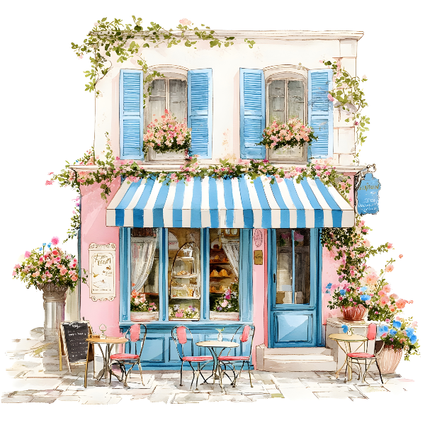 French Cafe DIY Painting Art Kit