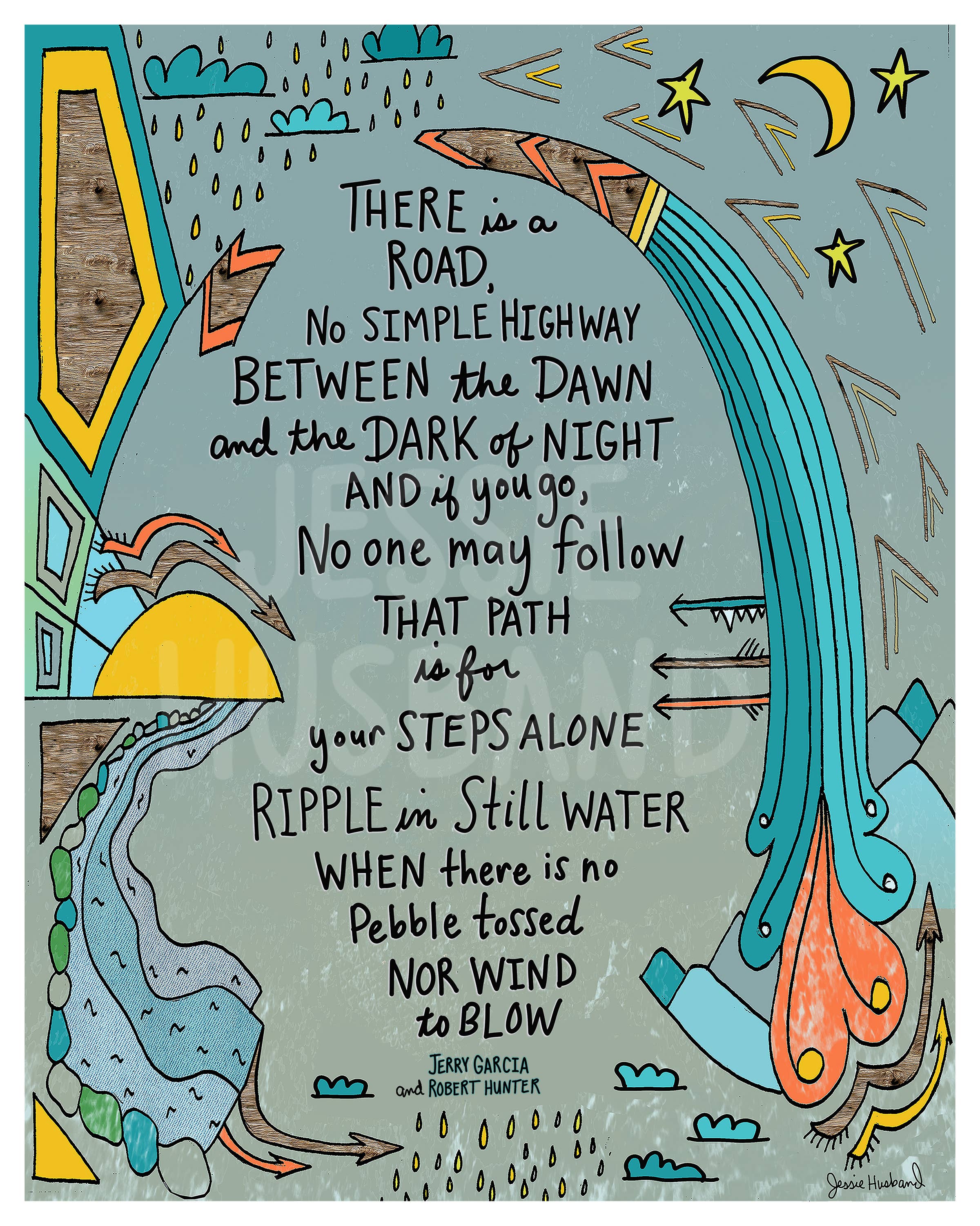 Ripple, Jerry Garcia, Robert Hunter, Grateful Dead Lyrics - jessie husband