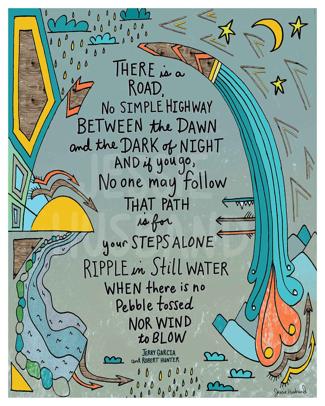 Ripple, Jerry Garcia, Robert Hunter, Grateful Dead Lyrics - jessie husband