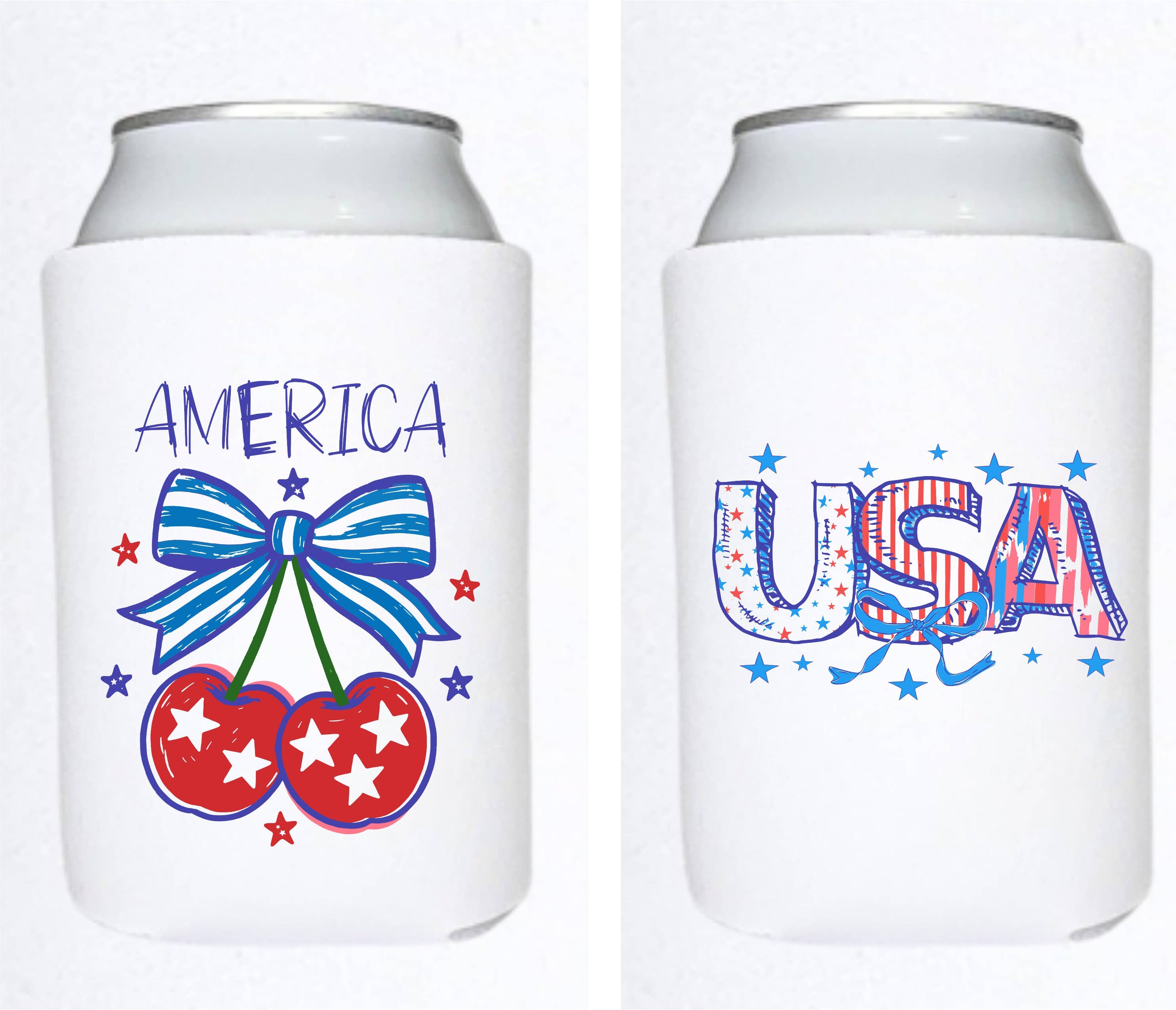 USA 250th Anniversary Patriotic Can Cooler USA 250th