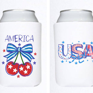 USA 250th Anniversary Patriotic Can Cooler USA 250th