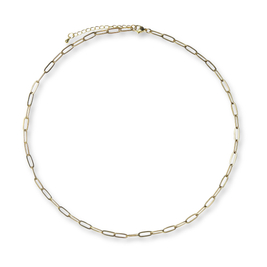 Love, Paige Designs - Paperclip Gold Chain Necklace: 16