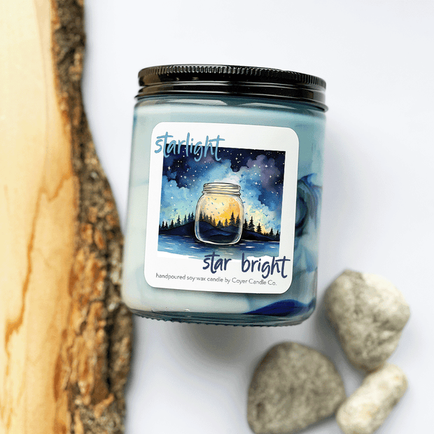 9 oz Jar Candle - Starlight Star Bright "North Carolina" Swirled Candle
