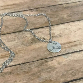 Stargazer telescope charm necklace