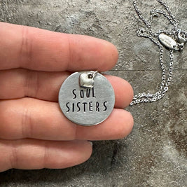 Soul Sisters - Hand Stamped Necklace