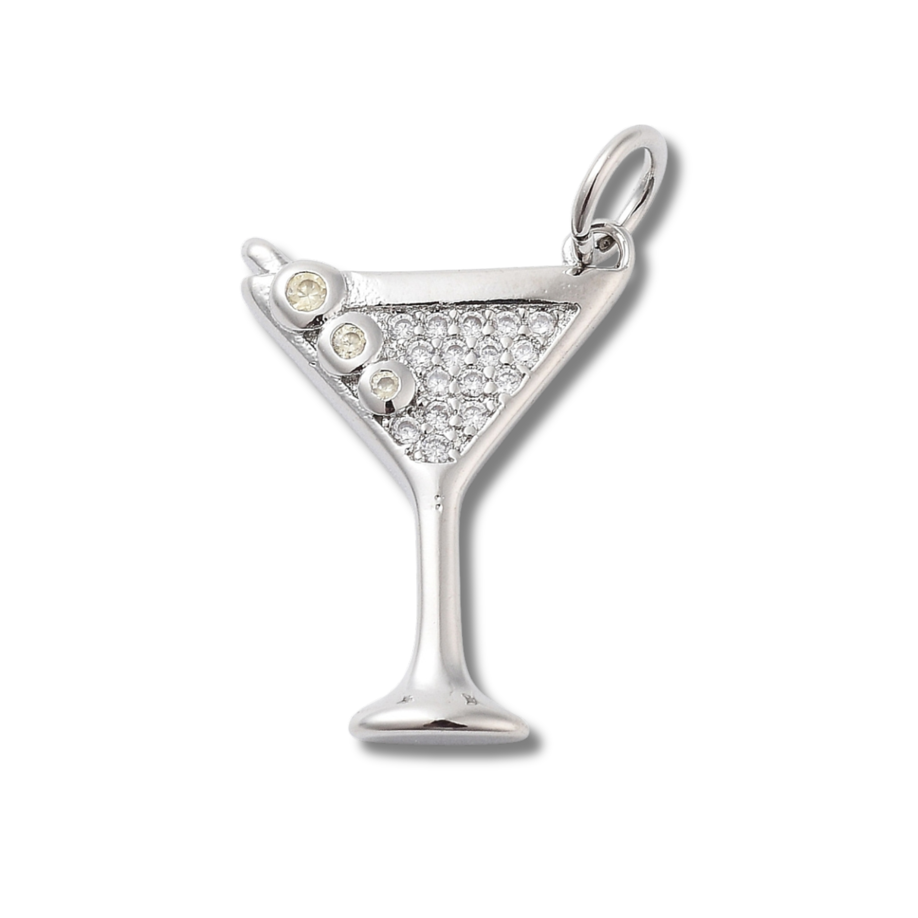 Love, Paige Designs - Martini Silver Charm