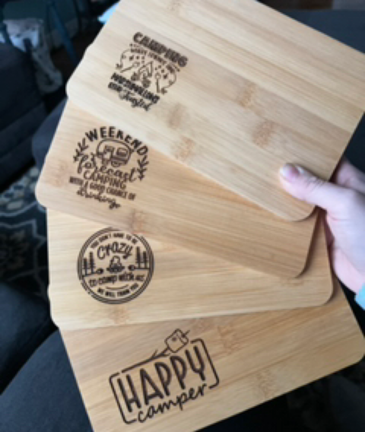 Camping Themed Small Cutting Boards