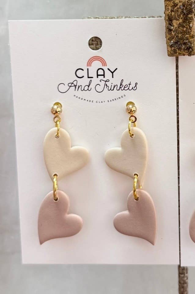 Open Heart / Heart Dangle Earrings