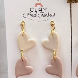 Open Heart / Heart Dangle Earrings