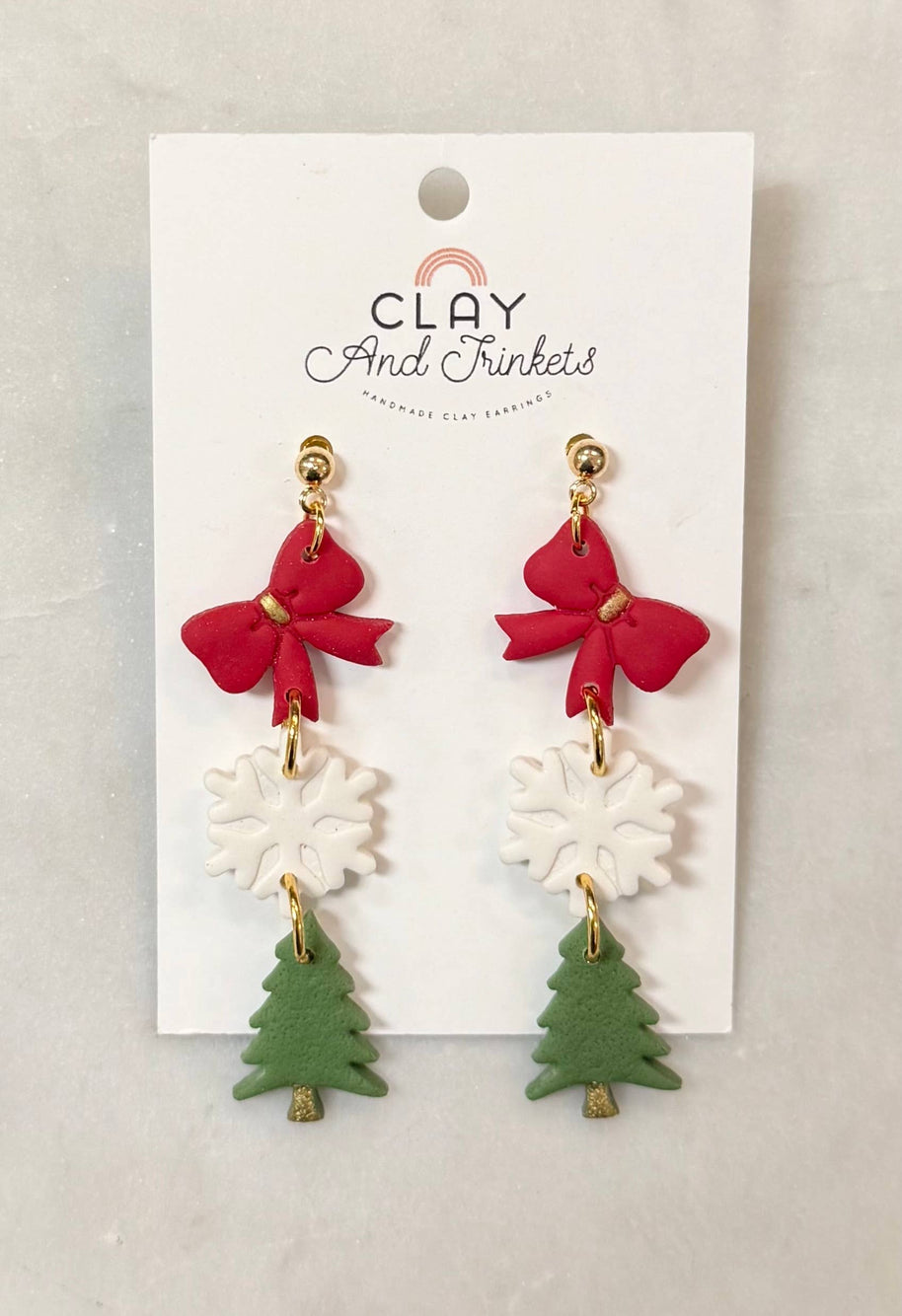 Holiday Trio Dangle Earrings