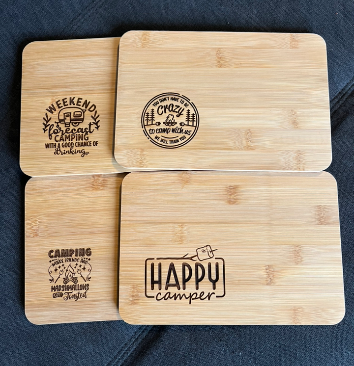 Camping Themed Small Cutting Boards