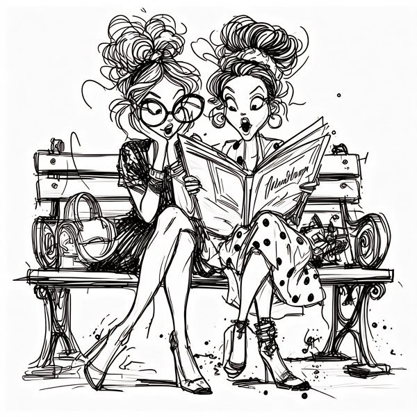 Ladies on Bench DIY Painting Art Kit