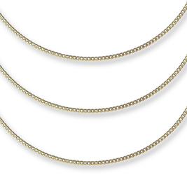 Curb Gold Chain Necklace: 16