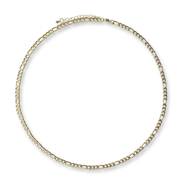 Love, Paige Designs - Figaro Gold Chain Necklace: 18"
