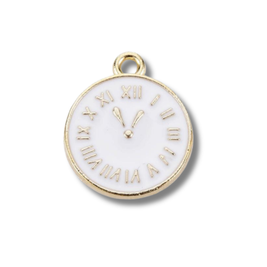 Clock White Charm