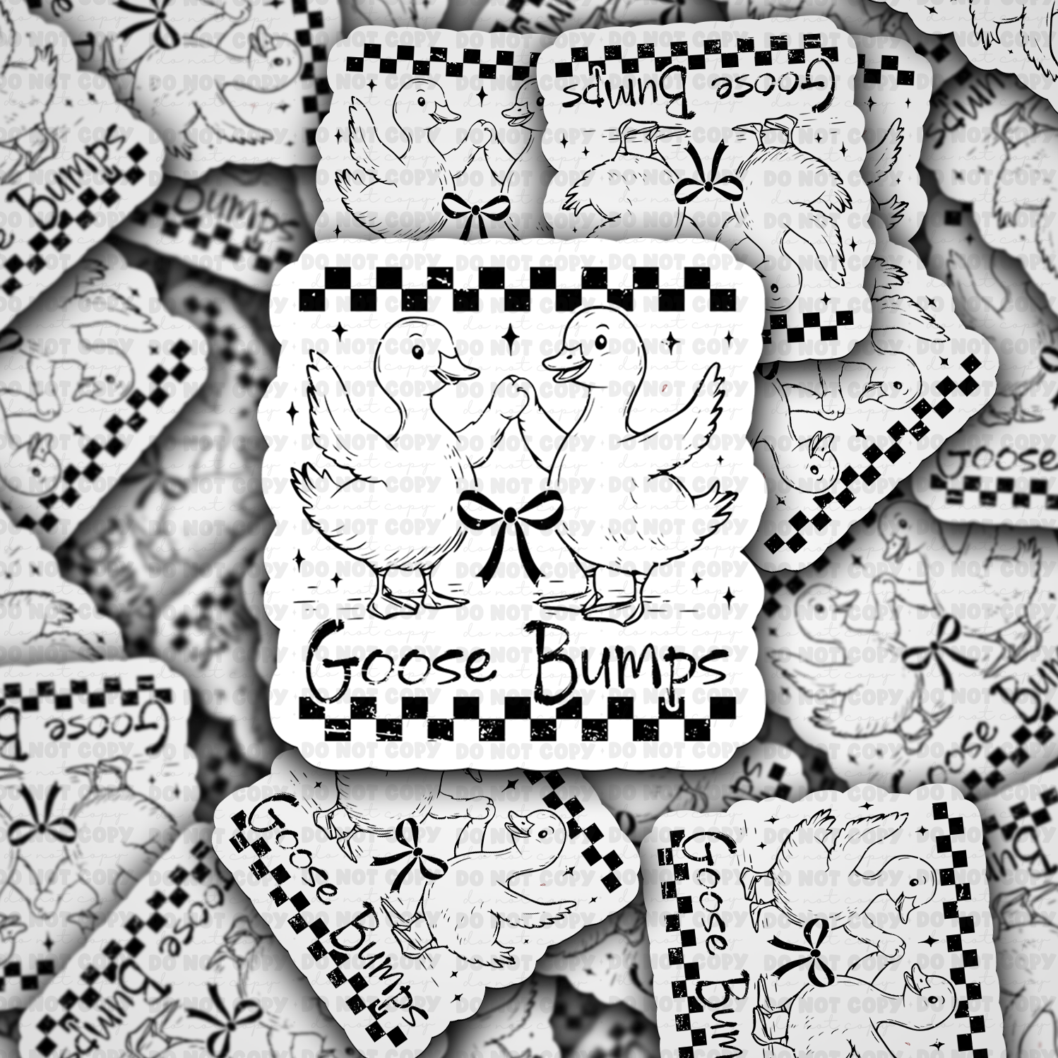 DC 1890 - Goose bumps Die Cut Sticker