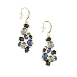 Origin Jewelry - Satori Coral Earrings - Blue; Grey/Gold/White; Coffee; Multi: Gold Coffee