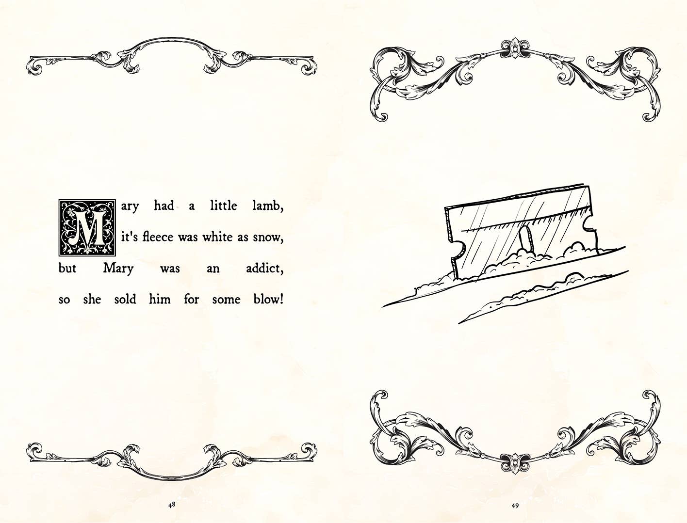 Gag Gift Book - Adult Nursery Rhymes - Classics with a Twist