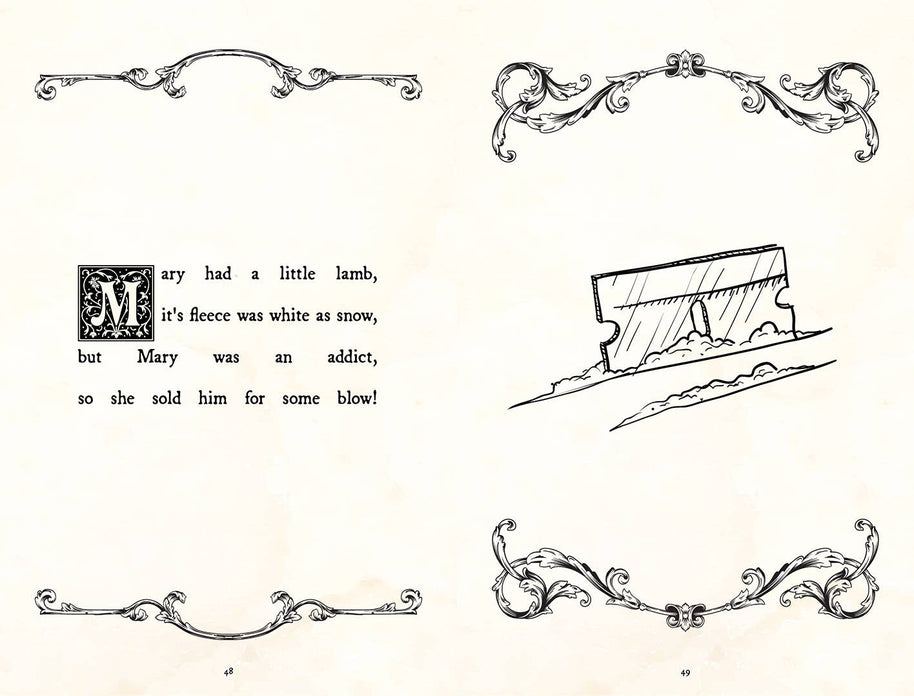Gag Gift Book - Adult Nursery Rhymes - Classics with a Twist