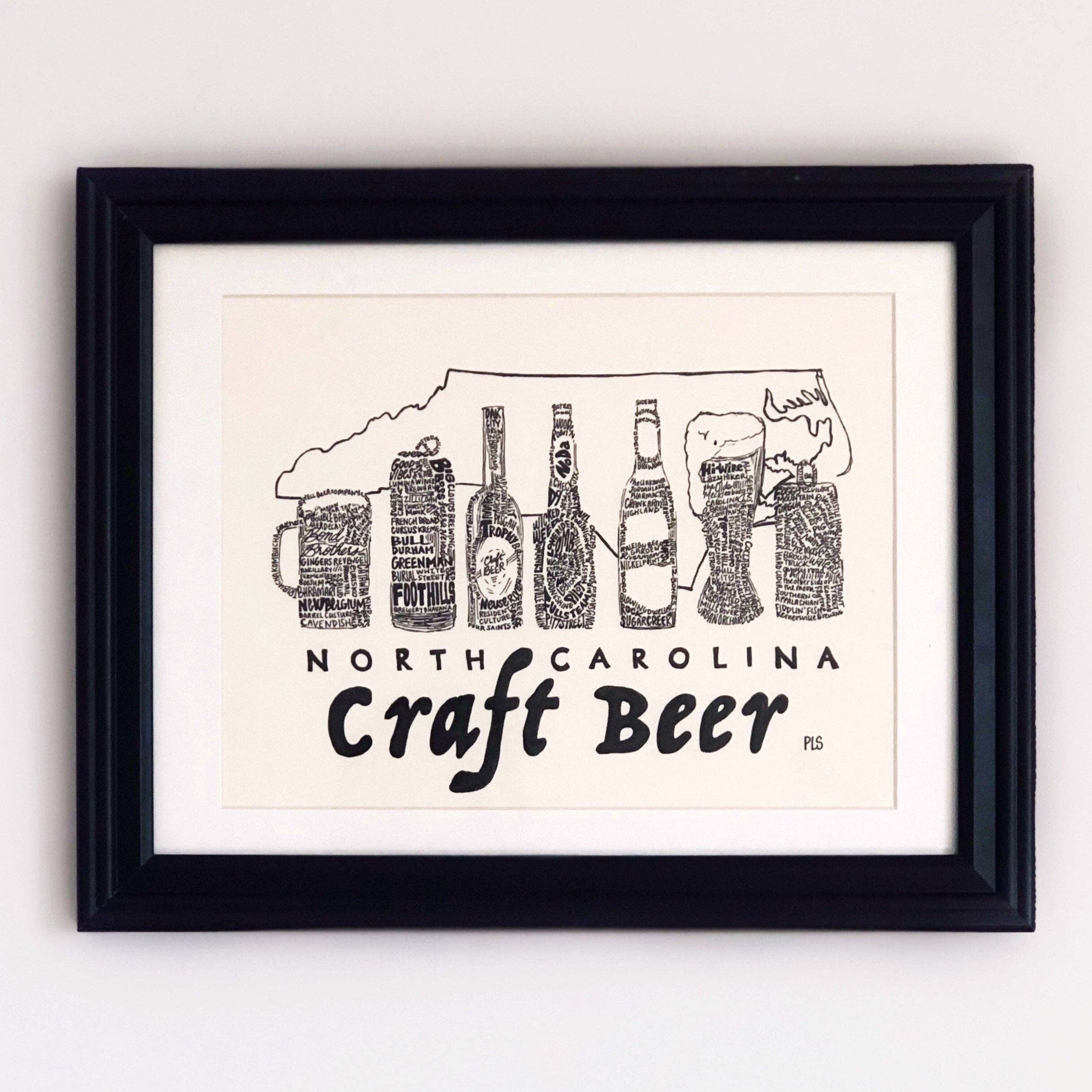 North Carolina Craft Beer Print