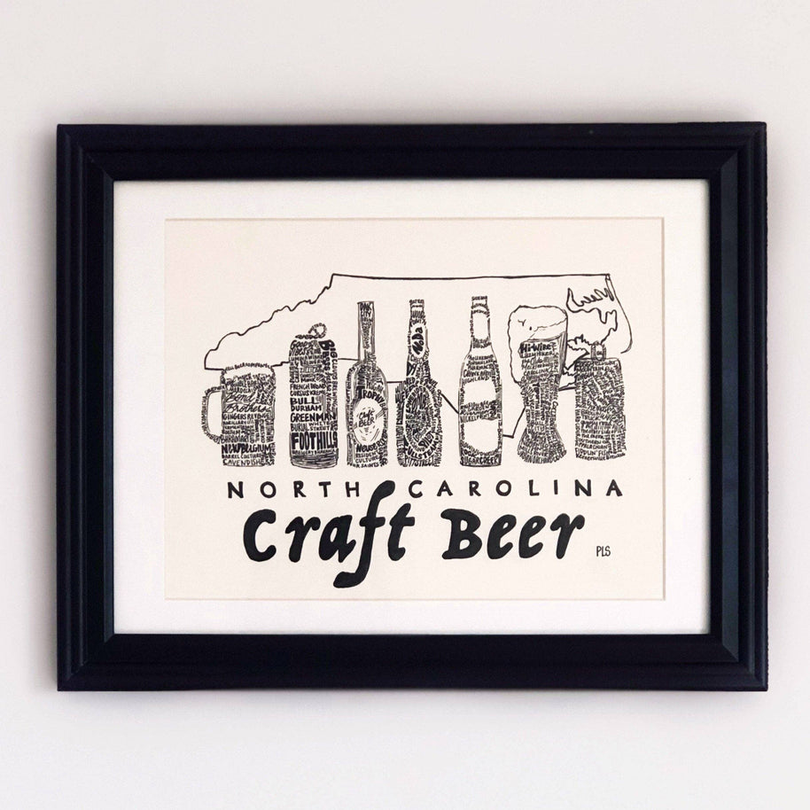 North Carolina Craft Beer Print