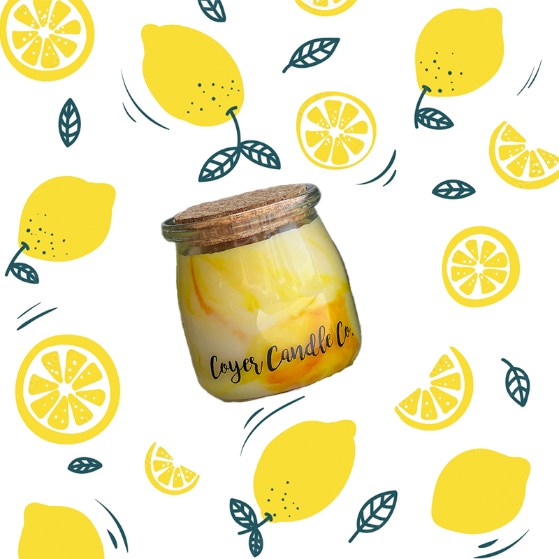 5 oz Studio Jar Candle - Sunburst Lemon Bars Swirled Candle 🍋