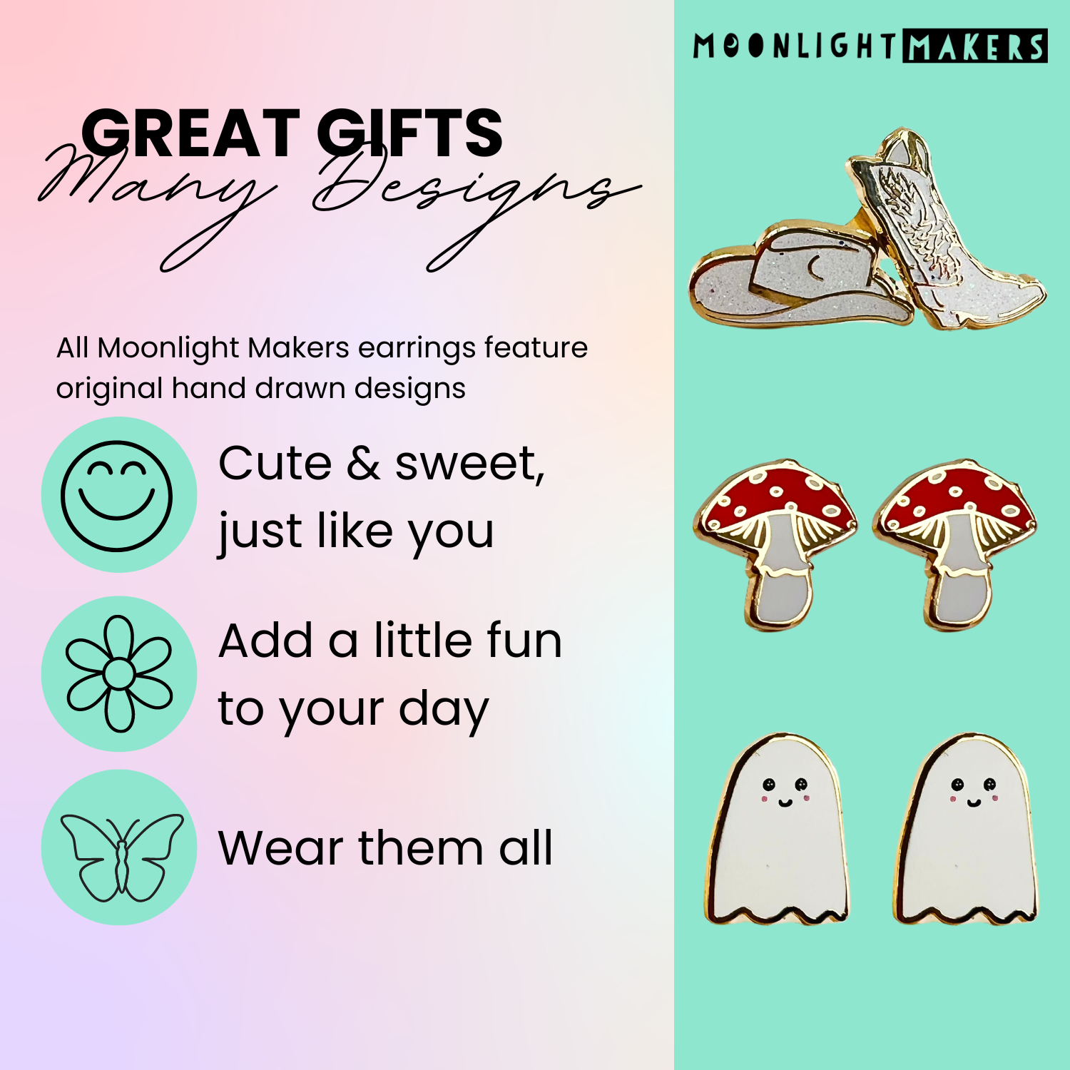 Mushroom Earrings